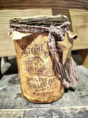Primitive Vintage Style Oats Box
